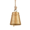 thumbnail image 1 of Vintage Christmas Cow Bell – Rustic Brass Metal Hanging Bell with Rope, Shabby Chic Farmhouse Style Wind Chime for Door, Wall, Fireplace, or Tree Décor, 1 of 4
