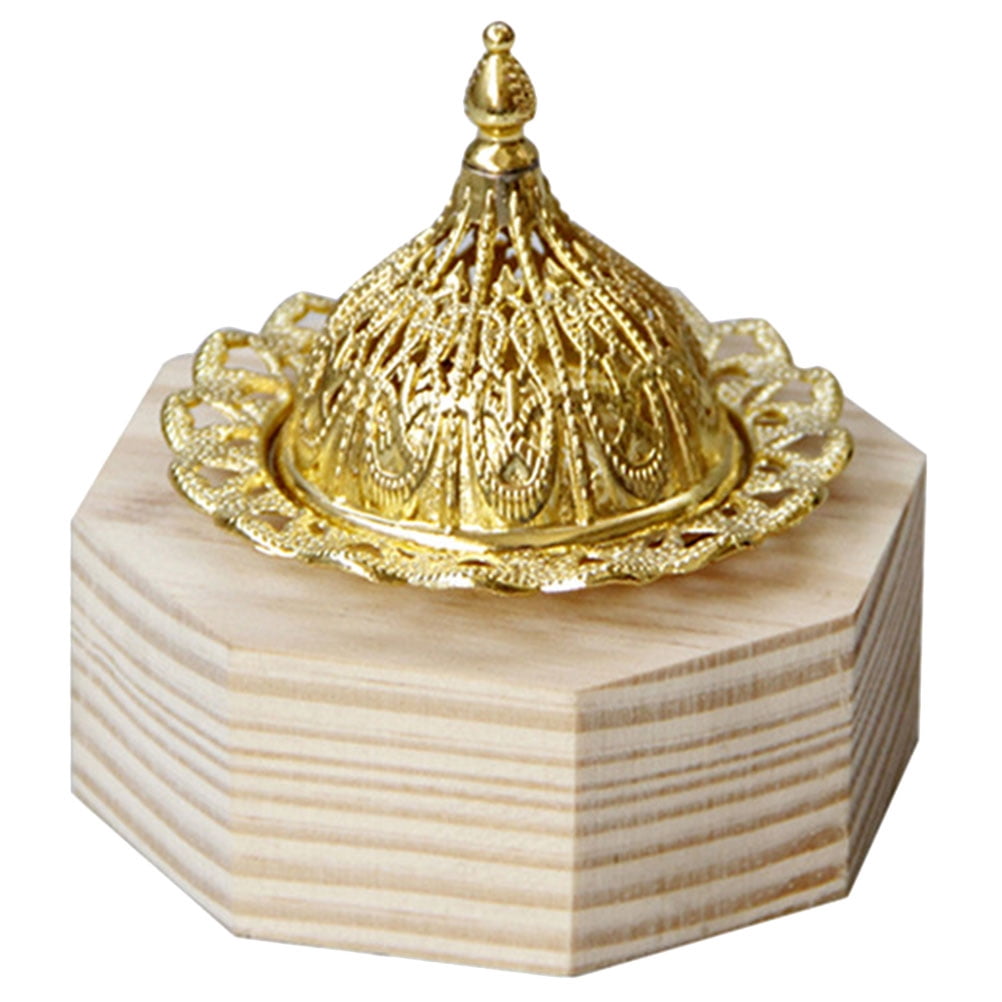 Vintage Christmas Decorations Wood Trim Octagonal Aroma Diffuser