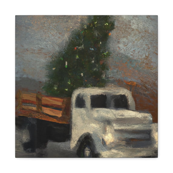 "Vintage Christmas Delivery" - Canvas
