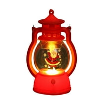 Jangslng Christmas Lantern Vintage Battery Operated Portable Home Decoration Flameless Electronic Candle Lamp Night Light Party Supplies Gift