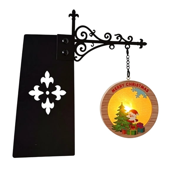 Vintage Christmas Library Lantern Bookshelf Lamp, 7.87×7.09 Inch