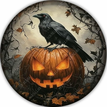 Vintage Christmas Metal Sign Barn Christmas Pine Tree Round Tin Sign Retro Winter Rustic Wall Decor for Porch Window Outdoor Famhouse Kitchen Bedroom 8×8 Inch