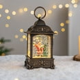 thumbnail image 1 of Vintage Christmas Music Box with Oil Lamp & Drifting Snow, 50ml Santa Reindeer Festive Desktop Decor, Gift for Kids & Family khaki, 1 of 6