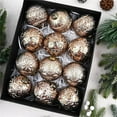 thumbnail image 1 of Vintage Christmas Ornaments 12PCS 3.15 Inch Rustic Christmas Ball Ornaments Shatterproof Xmas Tree Decorations for Indoor Outdoor Holiday Home Decor Farmhouse Style Traditional Holiday Decorating, 1 of 6