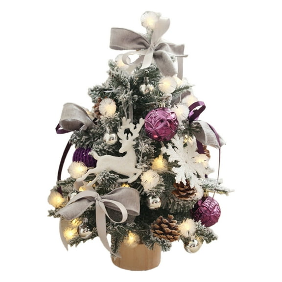 Vintage Christmas Ornaments 45Cm Christmas Tree Set Christmas Home Mini Desktop Simulation Small Tree Package Ornaments Holiday Ornaments