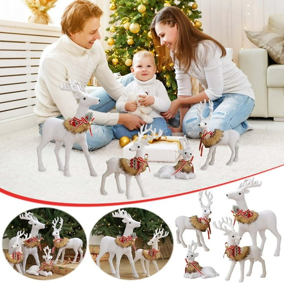 Vintage Christmas Ornaments Christmas White Ornament Bow Doll Christmas Large Ornaments Shopping Mall Window Decoration Holiday Ornaments