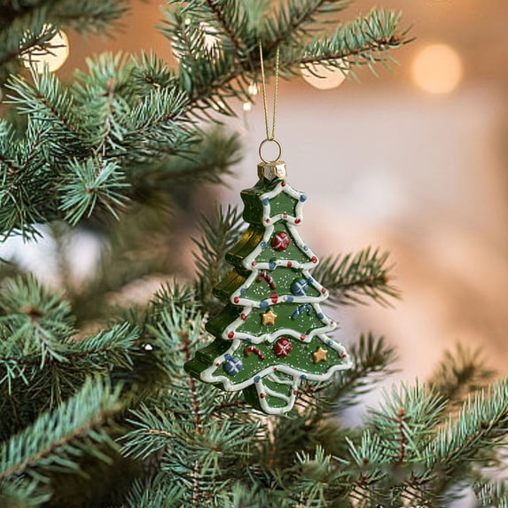 Vintage Christmas Ornaments, Plastic Christmas Tree Hanging Decor