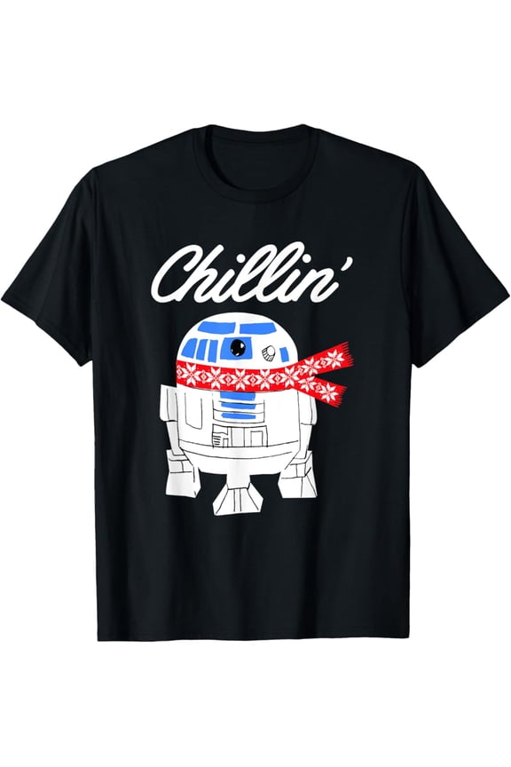 Vintage Christmas R2-D2 Chillin' Holiday Droid Portrait T-Shirt S-5XL - Trending Birrthday Tee Gifts Vintage Tee -Birthday Gifts