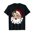 thumbnail image 1 of Vintage Christmas Red Santa Claus Face Old Fashioned T-Shirt, 1 of 5
