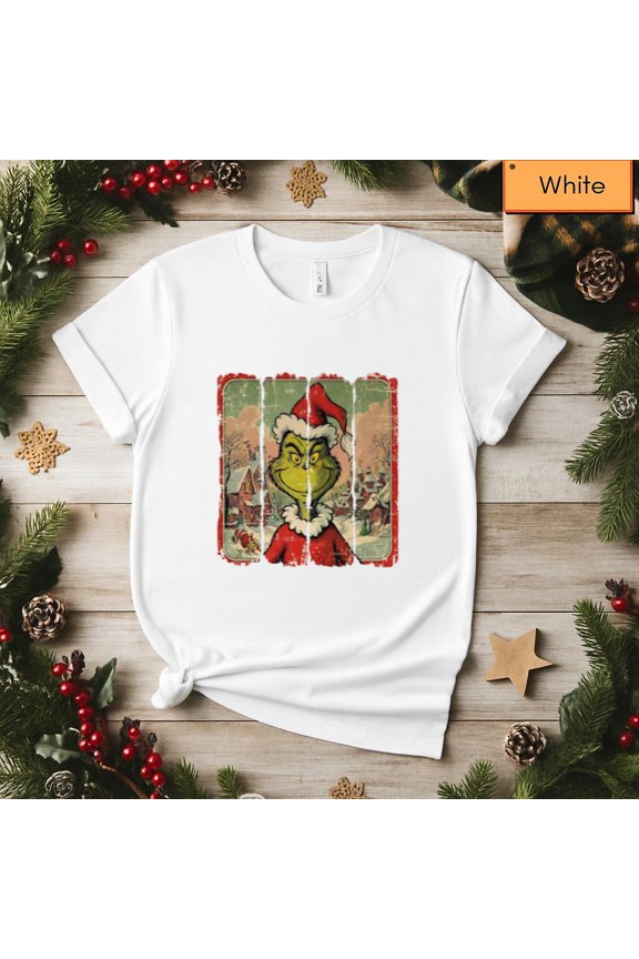 Vintage Christmas Retro Classic Holiday Cheer Top Unisex T-Shirt, up to size 5XL