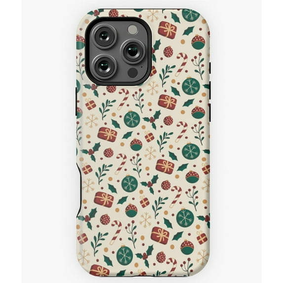 Vintage Christmas Retro Holiday Art Phone Case for iPhone 16 15 14 13 12 11 Pro Max