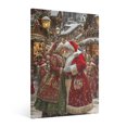 thumbnail image 1 of Vintage Christmas Santa Claus and Mrs. Christmas Wall Art Paint - Retro Xmas Festive Winter Holiday Christmas Wall Decor Canvas for Living Room Kitchen Bathroom Home Bedroom Decor Framed, 1 of 9