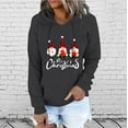 thumbnail image 1 of Vintage Christmas Sweatshirt Christmas Women'S Casual Y K Printed Hoody Loose Tops Pullover Crew Neck Long Sleeve Blouse Hoody Christmas Hoodie Dark Gray XXL, 1 of 5