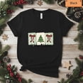 thumbnail image 1 of Vintage Christmas Tree Bows Banner Decor Gift Top Unisex T-Shirt, up to size 5XL, 1 of 2