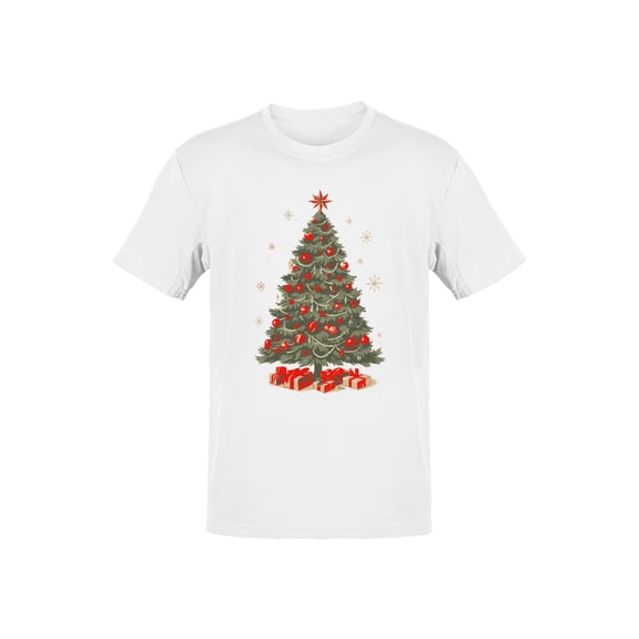 Vintage Christmas Tree Delight Men's T-shirt