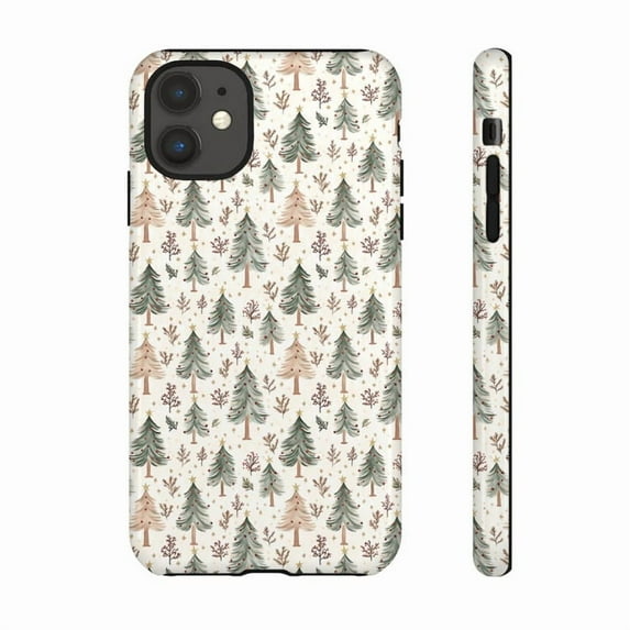 Vintage Christmas Tree Holiday Gift Phone Case for iPhone 11 12 13 14 15 16