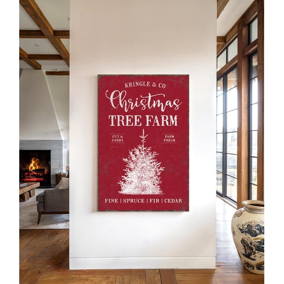 Vintage Christmas Tree Holiday Nostalgic Tree Art, Unframed Paper Print