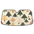 thumbnail image 1 of Vintage Christmas Trees Car Windshield Sun Shade Foldable Car Front Window Visor Heat and UV Protection 55x27.6, 1 of 8