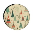thumbnail image 1 of Vintage Christmas Trees Heavy Duty Spare Tire Cover Happy New Year Universal Wheel Tire Cover Waterproof Dust-Proof Tire Protectors Camper Spare Tire Cover for Fit for SUV Truck Travel Trailer 12in, 1 of 8