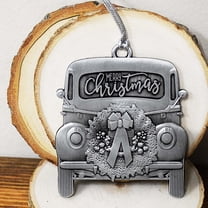 Vintage Christmas Truck Antique Silver Ornament by Lifebeats