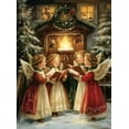 thumbnail image 1 of Vintage Christmas Wall Poster Santa Claus Retro Merry Xmas Winter Art Print for Home Holiday Decor, UNFRAMED 12x18, 1 of 6