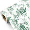 thumbnail image 1 of Vintage Christmas Wrapping Paper - Mini Roll - 23 Inch x 58Inch -  Green Christmas Wrapping Paper for Xmas Holiday, Party Celebration, 1 of 6