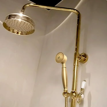 Vintage Chrome Detachable Handheld Shower Head for Bathroom