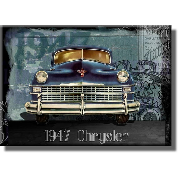 Vintage Chrysler, Classic Car Picture on Stretched Canvas, Wall Art Decor, Ready to Hang