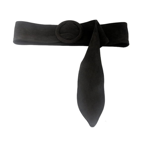 Vintage Chunky Belt Wide Cinchs Belt Formal Wide Stretchy Belt Waist Wrap Buckle Belt For Women Suede Belt For Dresses