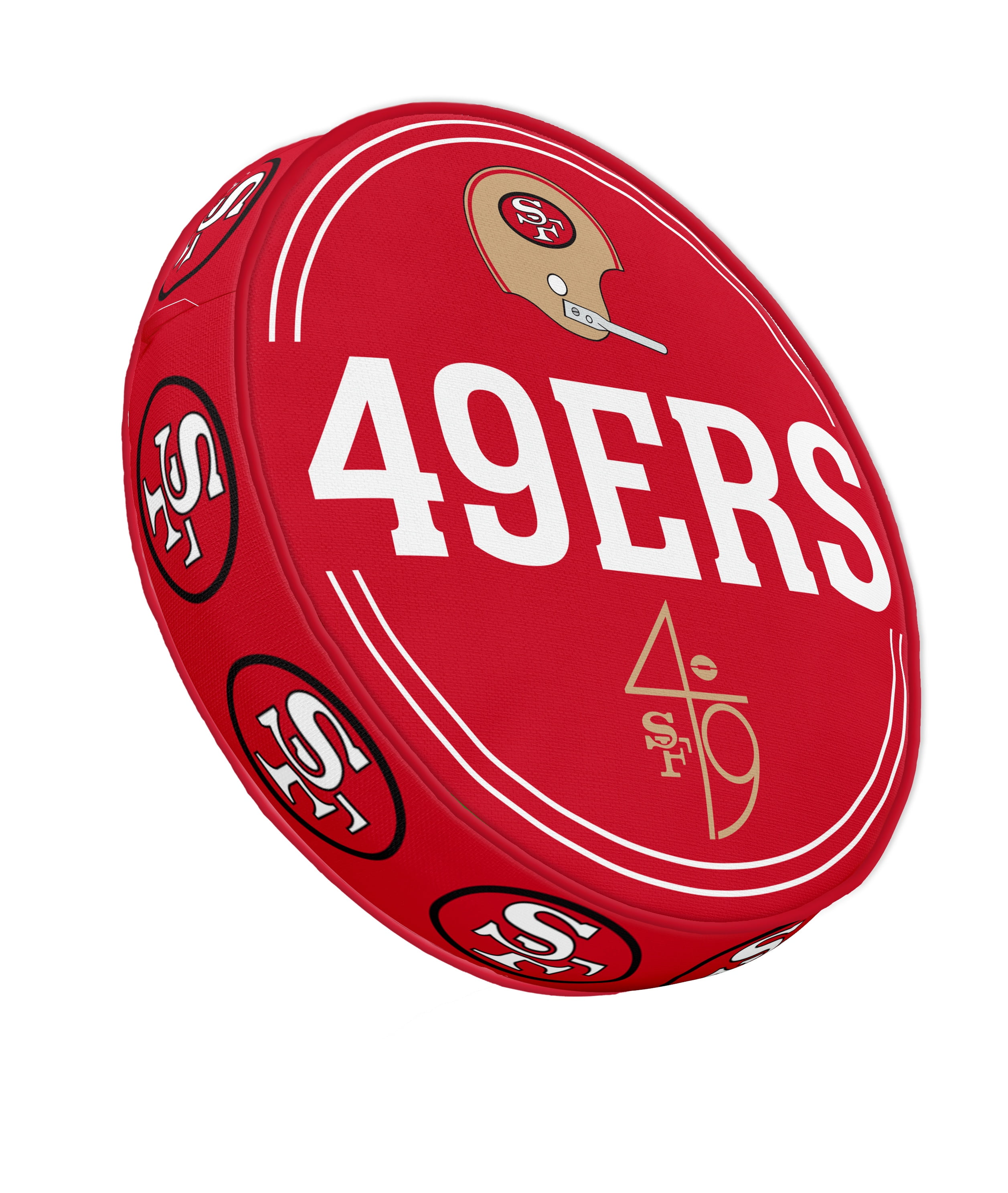 NFL Team Red and Gold Plush Circle Pillow