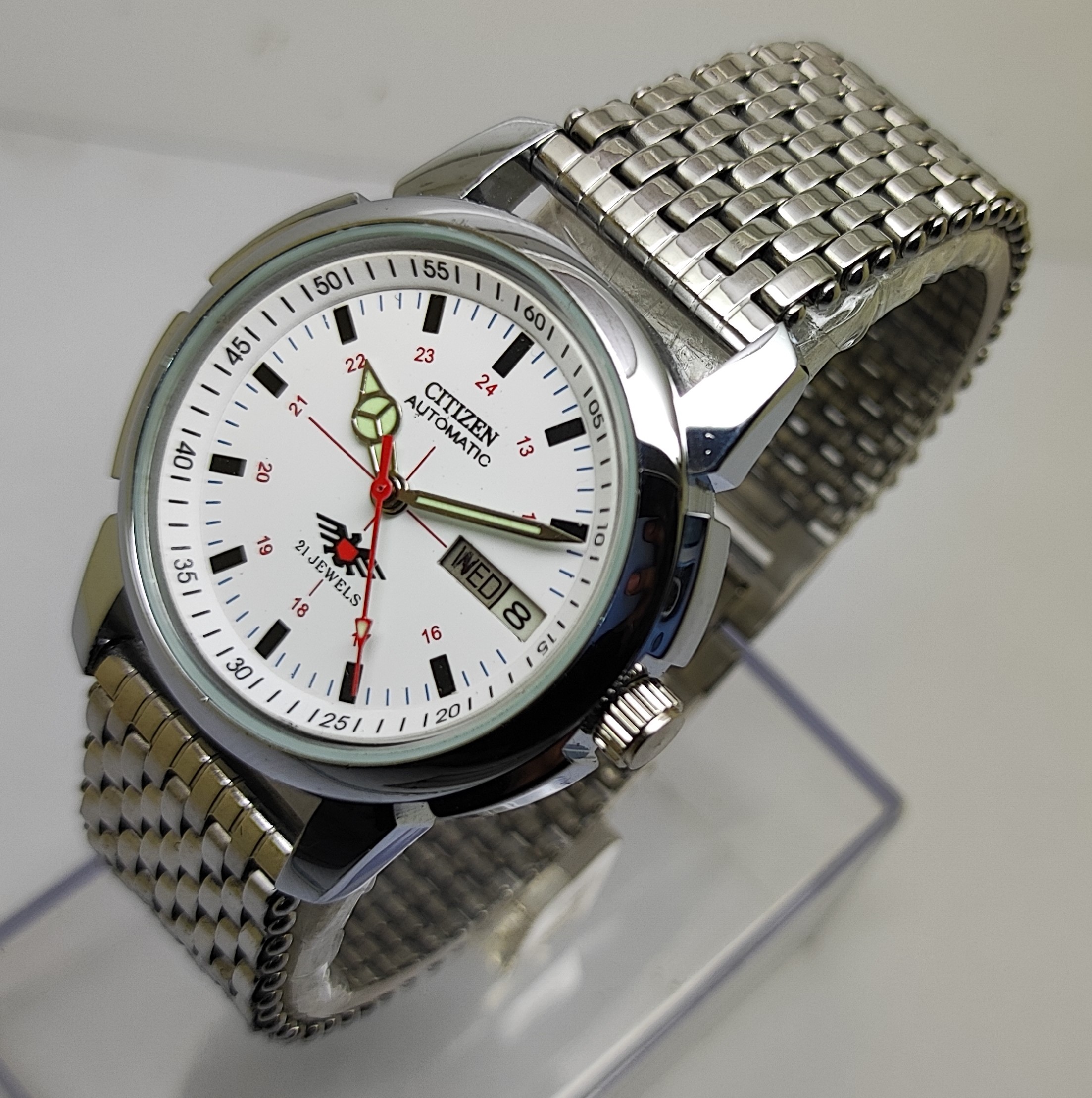 Vintage Citizen Mechanical Automatic Stainless Steel Men Wristwatch