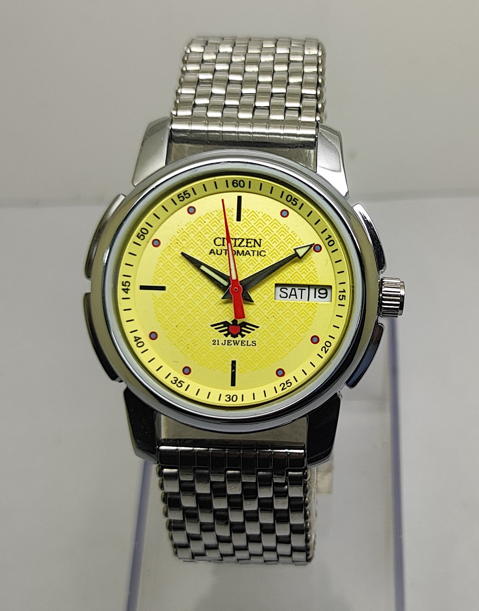 Vintage Citizen Mechanical Automatic Stainless Steel Men's Wristwatch
