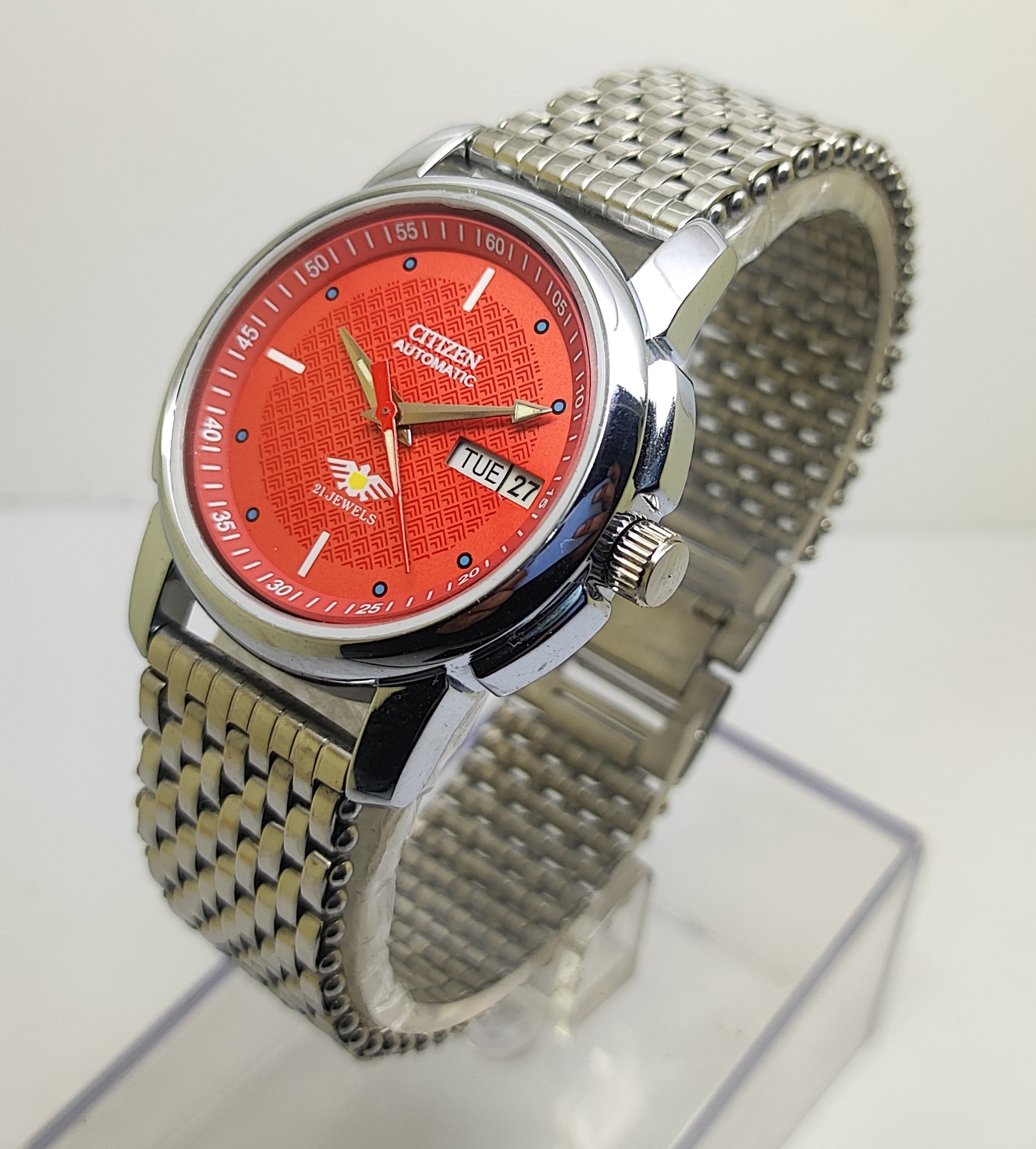 Vintage Citizen Mechanical Automatic Stainless Steel Men's Wristwatch