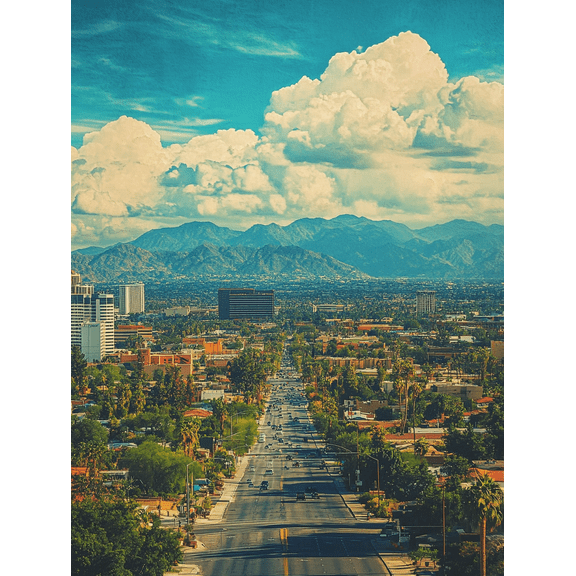 Vintage Cityscape Canvas Print/Wall Art, Perfect for Living Room, Bedroom, Office, Hallway, and Apartment Decor.