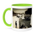 thumbnail image 1 of 3dRose, Vintage Civil War Gettysburg Pennsylvania Hancock Avenue, 15oz Two-Tone Green Mug, 1 of 7