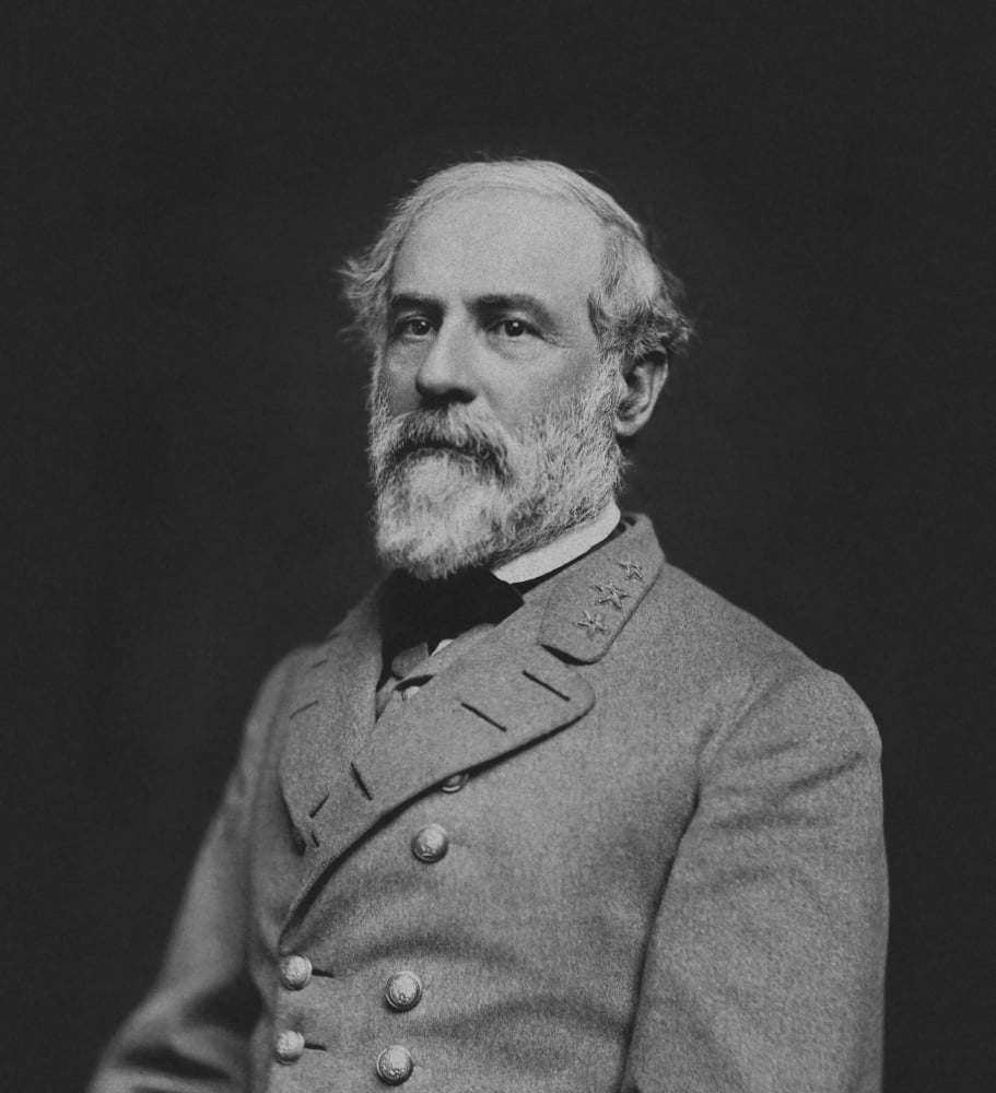 Vintage Civil War photo of Confederate Civil War General Robert E Lee Canvas Art - John ParrotStocktrek Images (27 x 29)