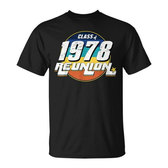 Vintage Class Of 1978 Reunion T-Shirt - Anniversary Alumni 78 College Tee, Retro Graduation and School Spirit Shirt
