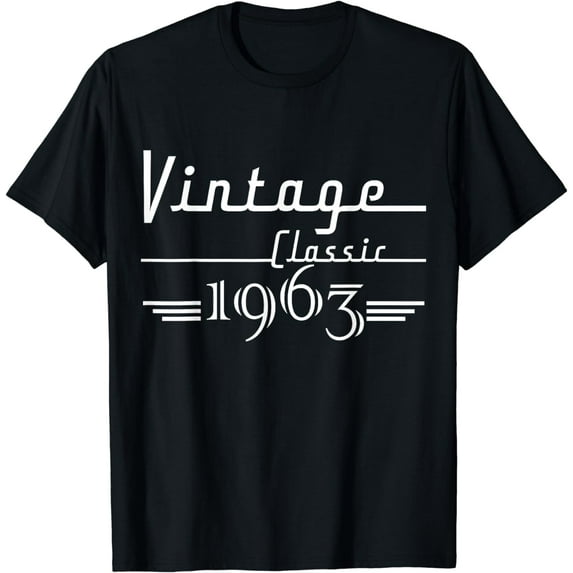 Vintage Classic 1963 61th Birthday Gifts 61 Year Old T-Shirt