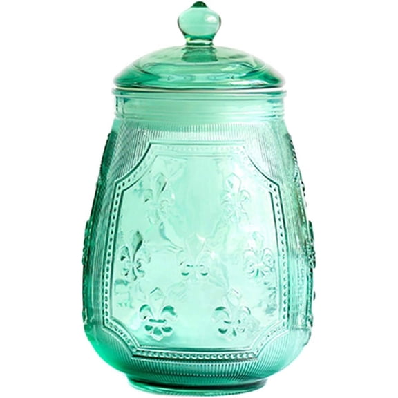 Vintage Classic Glass Storage Jar, 26 Ounces, Flip Top, Seal Lid, Perfect for Candy, Nuts, Cookies
