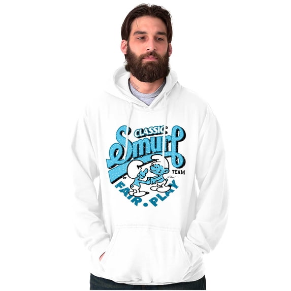 Vintage Classic Smurf Fair Play Unisex Plus Size Hoodie Brisco Brands 2X
