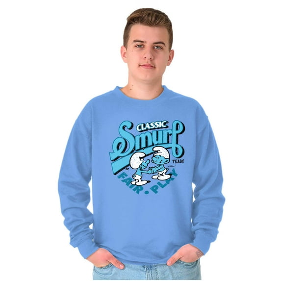 Vintage Classic Smurf Fair Play Unisex Plus Size Sweatshirt Brisco Brands 4X