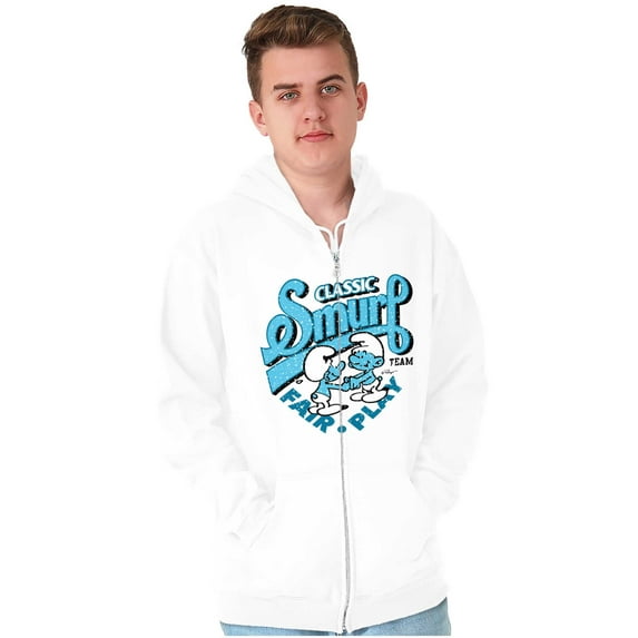 Vintage Classic Smurf Fair Play Zip Up Hoodie Men's Women's Brisco Brands X