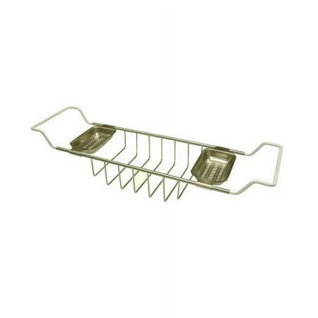 Vintage Clawfoot Bath Tub Shelf - Finish: Satin Nickel