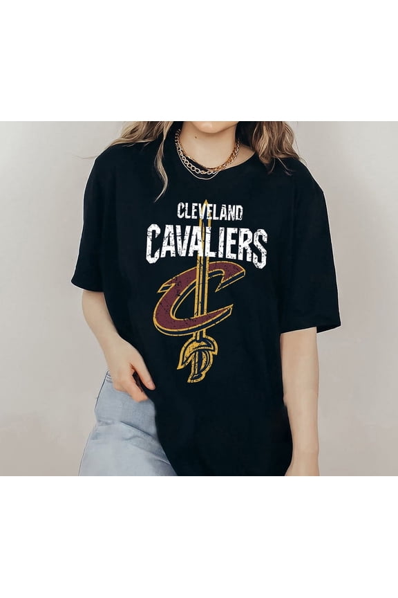 Vintage Cleveland Basketball T-Shirt, CLE Shirt,Black color,size L