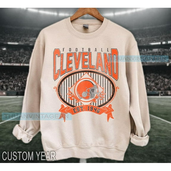 Vintage Cleveland Football sweatshirt crewneck, Cleveland Football Fan Tee