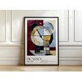 Vintage Clock Cubist Still Life Art Study Statement Geometric Clock Art ...
