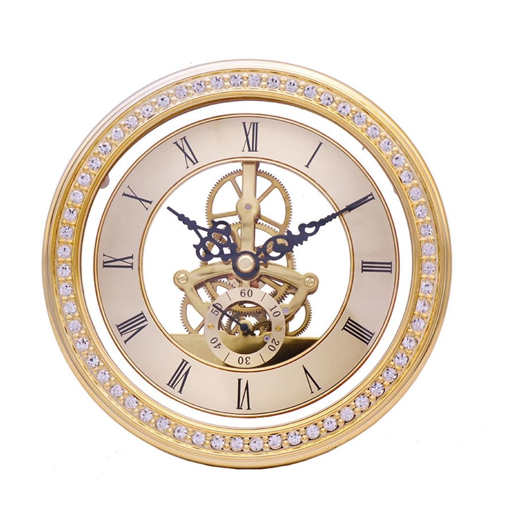 Vintage Clock Inserts Large Face Quartzs Clock Movement Roman Numeral Round Clocks Diameter 148mm DIY Parts Accessories