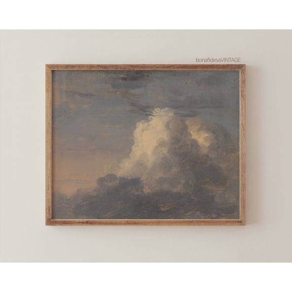 Vintage Cloud Antique Sky Art Poster Decor For Living Room Bedroom, Unframed Poster Size 12x18 F03.1.18l1937