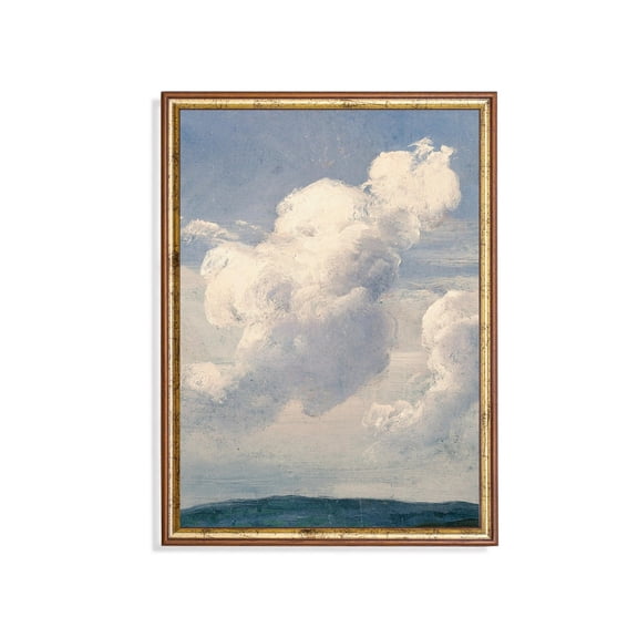 Vintage Cloud Antique Sky Poster Home Decor, 12x18 UNFRAMED