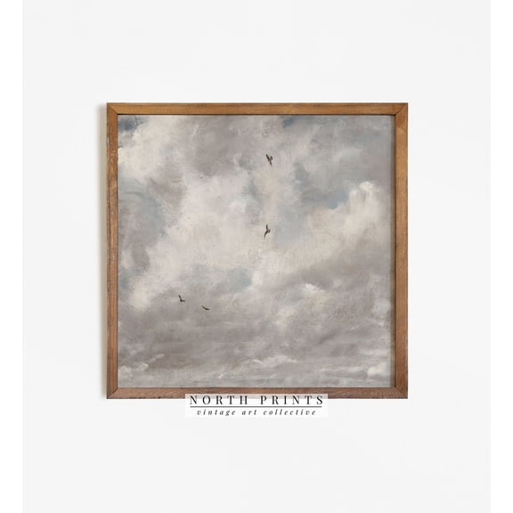 Vintage Cloud Country Nursery Unframed Paper Print